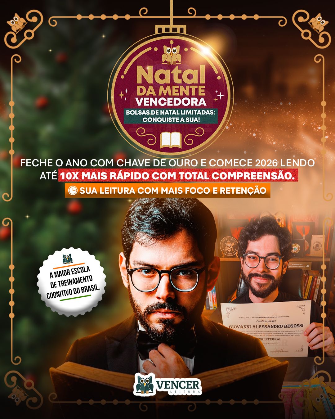Campanha Natal da Mente Vencedora da Vencer Leitura