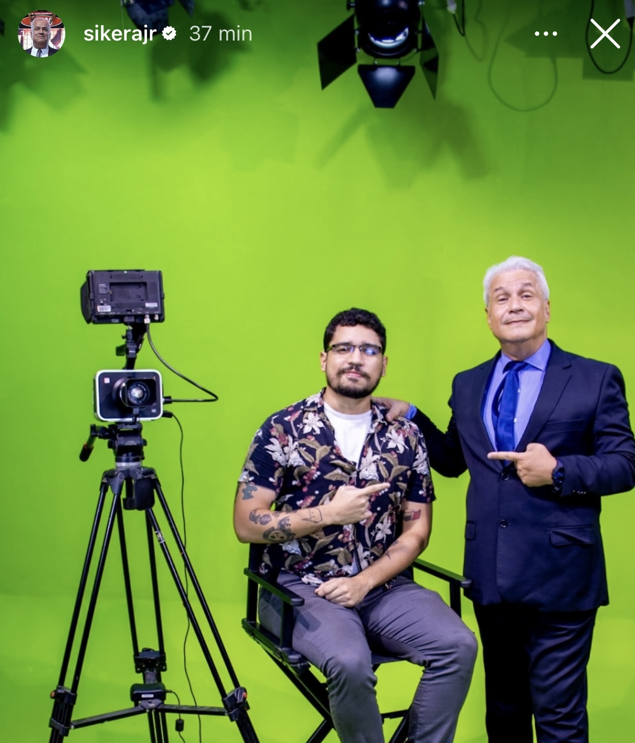 Bastidores da gravação da campanha da Open House com Sikêra Júnior