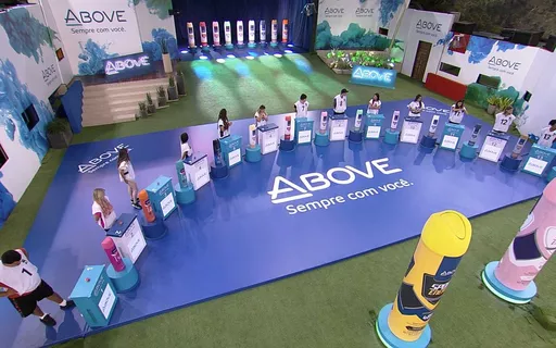 Ativação da Above no palco do Big Brother Brasil